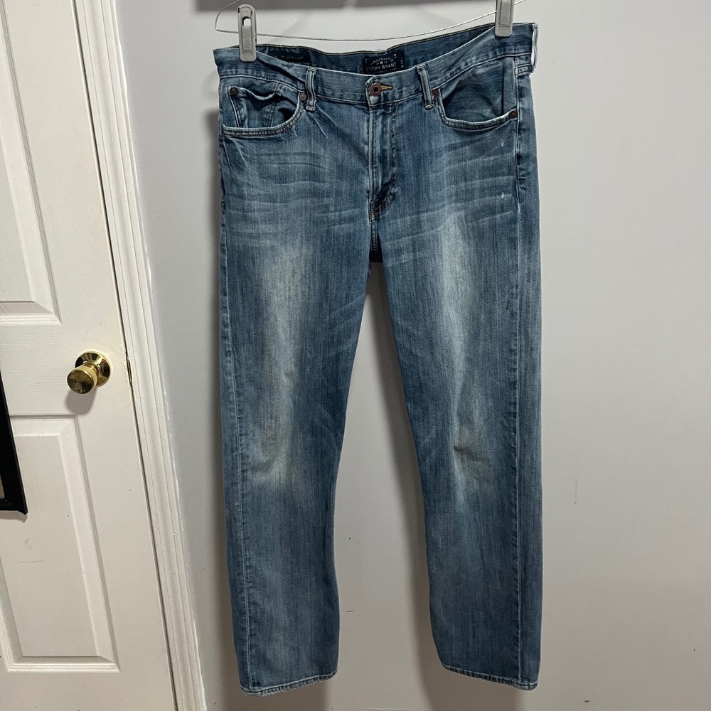 Lucky Brand 363 Vintage Straight Jeans Mens 34x32 Medium Wash Blue Denim Classic